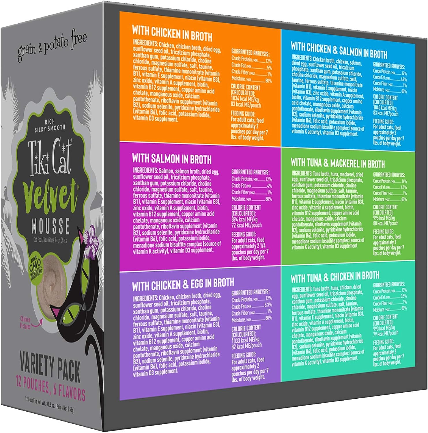 Tiki Cat - Velvet Mousse - Variety Pack (For Cats)