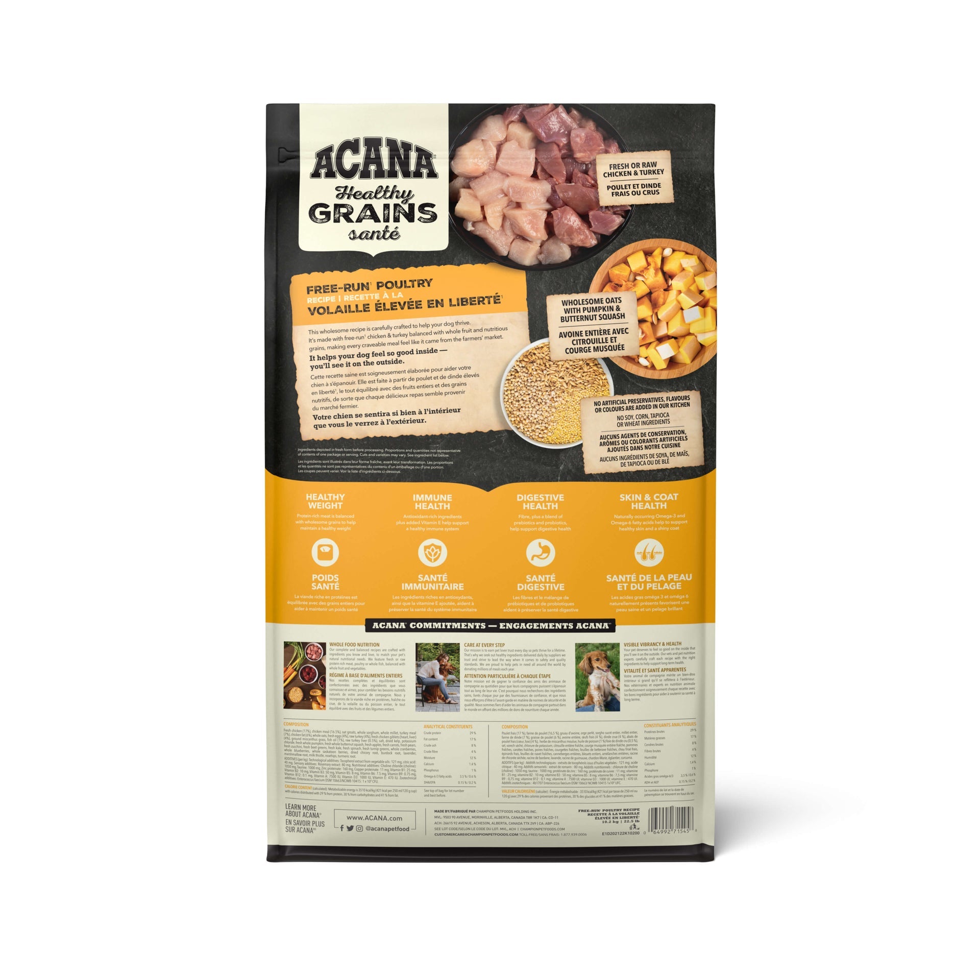Acana - Healthy Grains - Free-Run Poultry (Dry Dog Food)