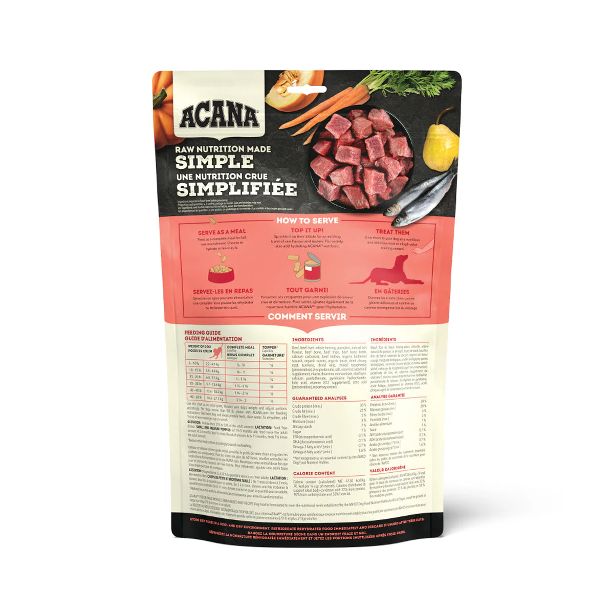 Acana - Freeze-Dried Beef Recipe Morsels (For Dogs)