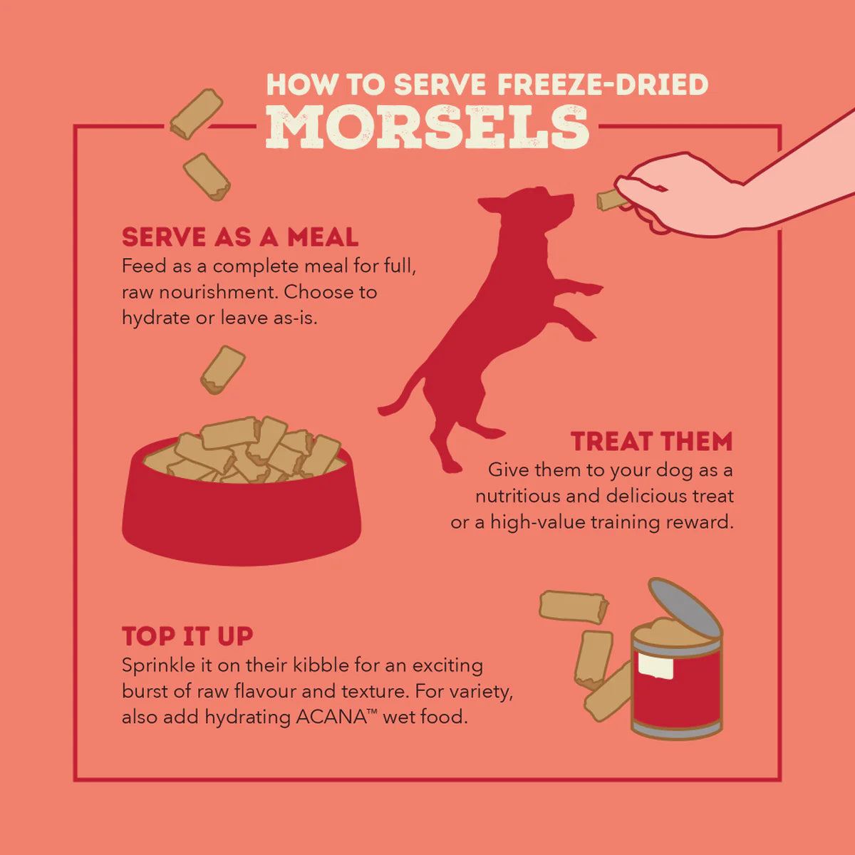 Acana - Freeze-Dried Beef Recipe Morsels (For Dogs)