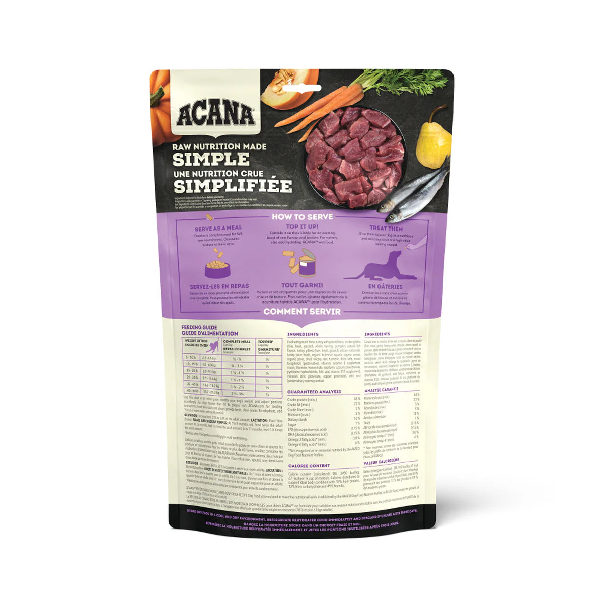 Acana - Freeze-Dried Duck Recipe Morsels (For Dogs)
