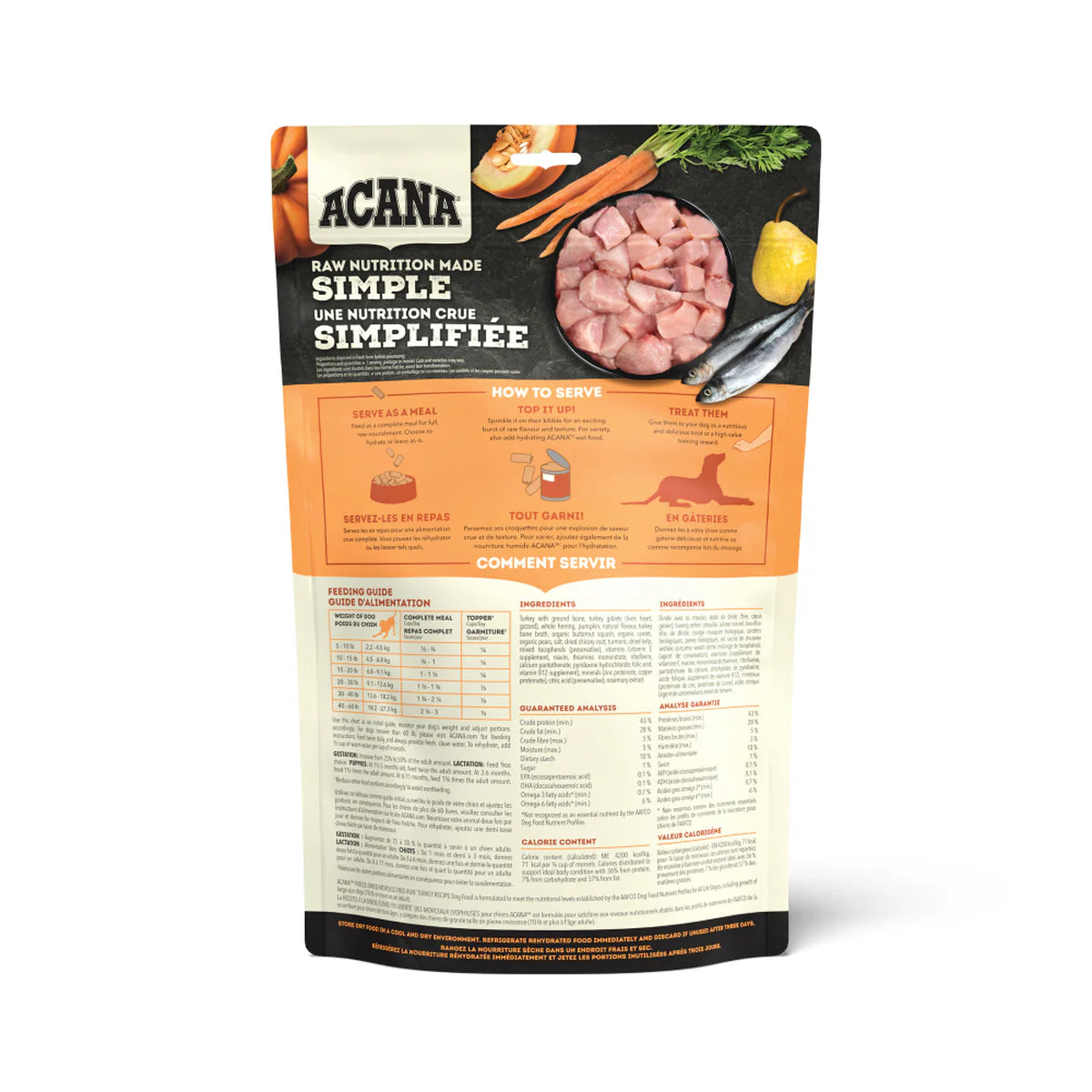 Acana - Freeze-Dried Free-Run Turkey Recipe Morsels (For Dogs)