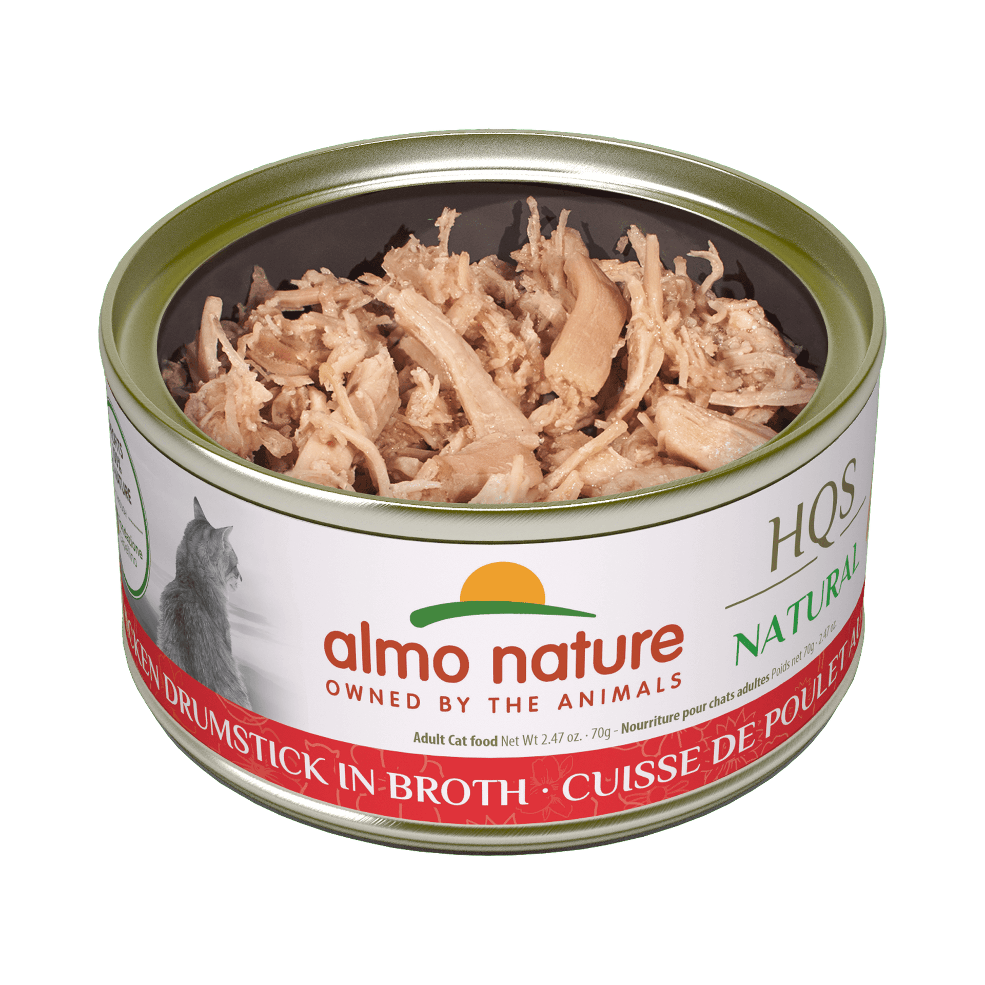 Almo Nature - HQS Natural Chicken Drumstick in Broth (Wet Cat Food)