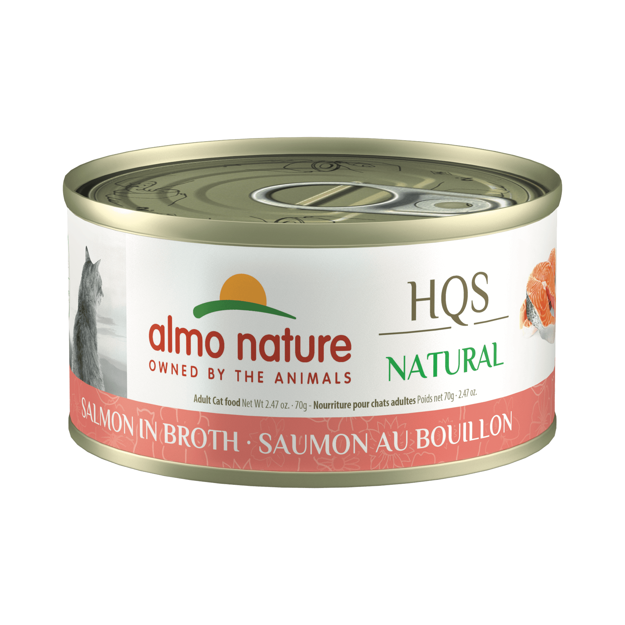 Almo Nature - HQS Natural Salmon in Broth (Wet Cat Food)