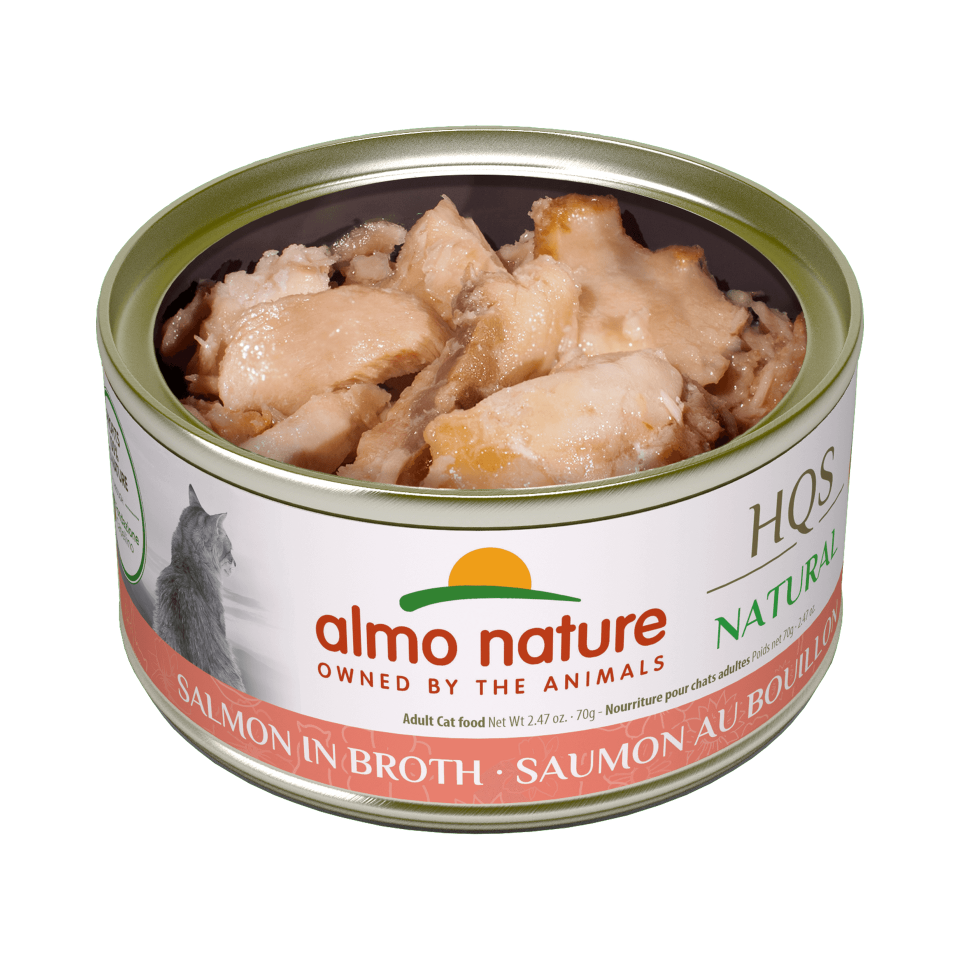 Almo Nature - HQS Natural Salmon in Broth (Wet Cat Food)