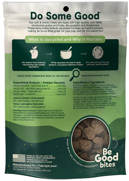 Open Farm - Be Good Bites Plant & Pumpkin Treats (For Dogs)