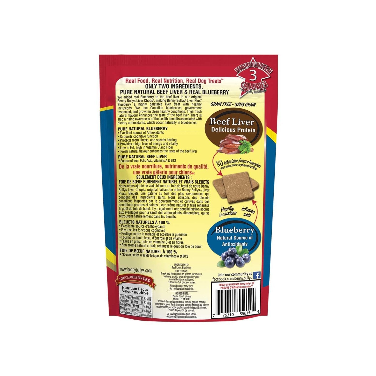 Benny Bully's-Beef Liver Dog Treats Blueberry-ARMOR THE POOCH