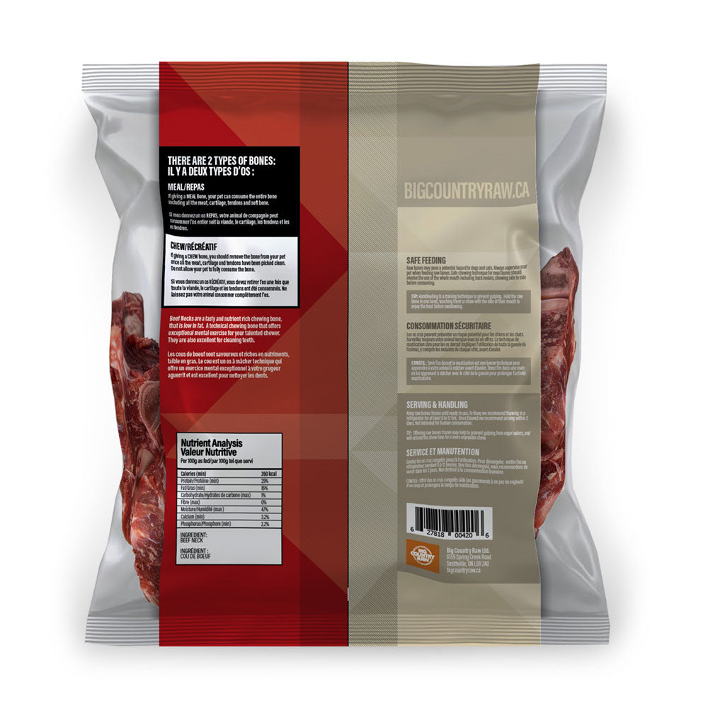 Big Country Raw | Beef Neck Bone (2lb) | Raw Dog Food