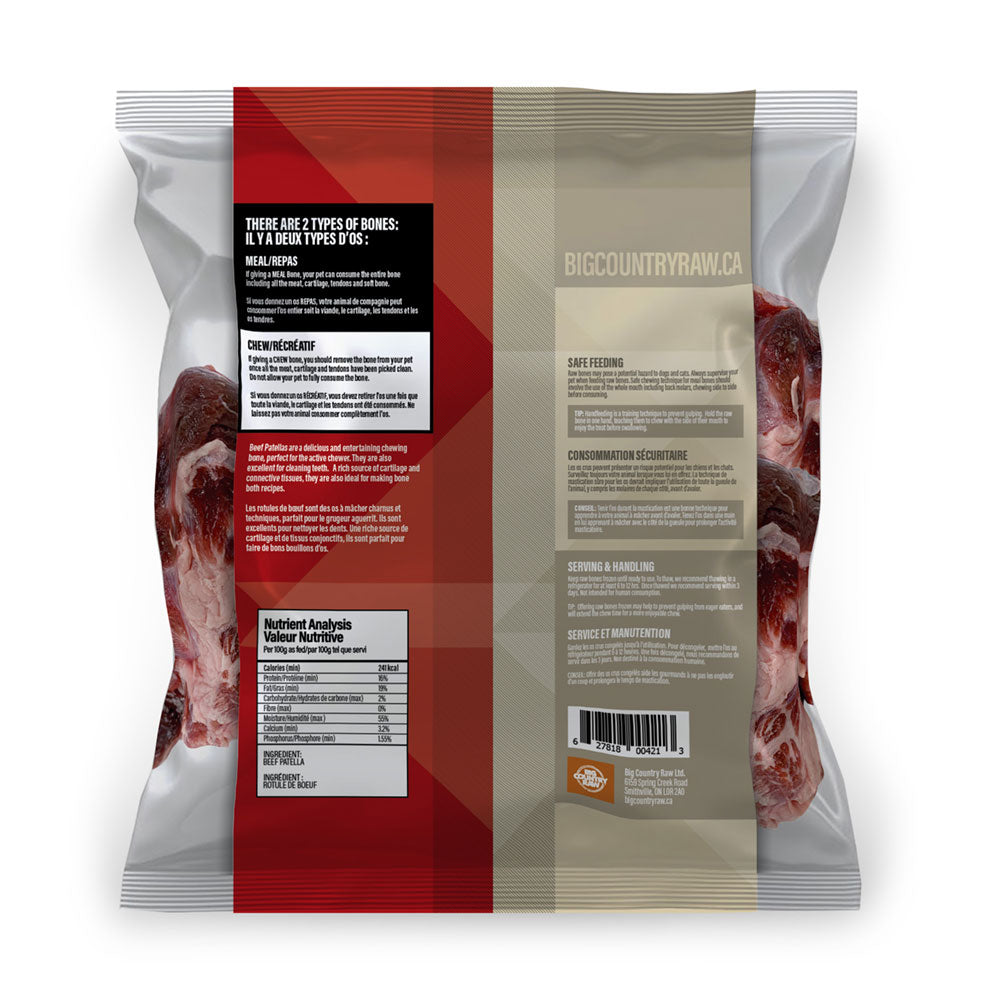 Big Country Raw | Beef Patella Bone (2lb) | Raw Dog Food