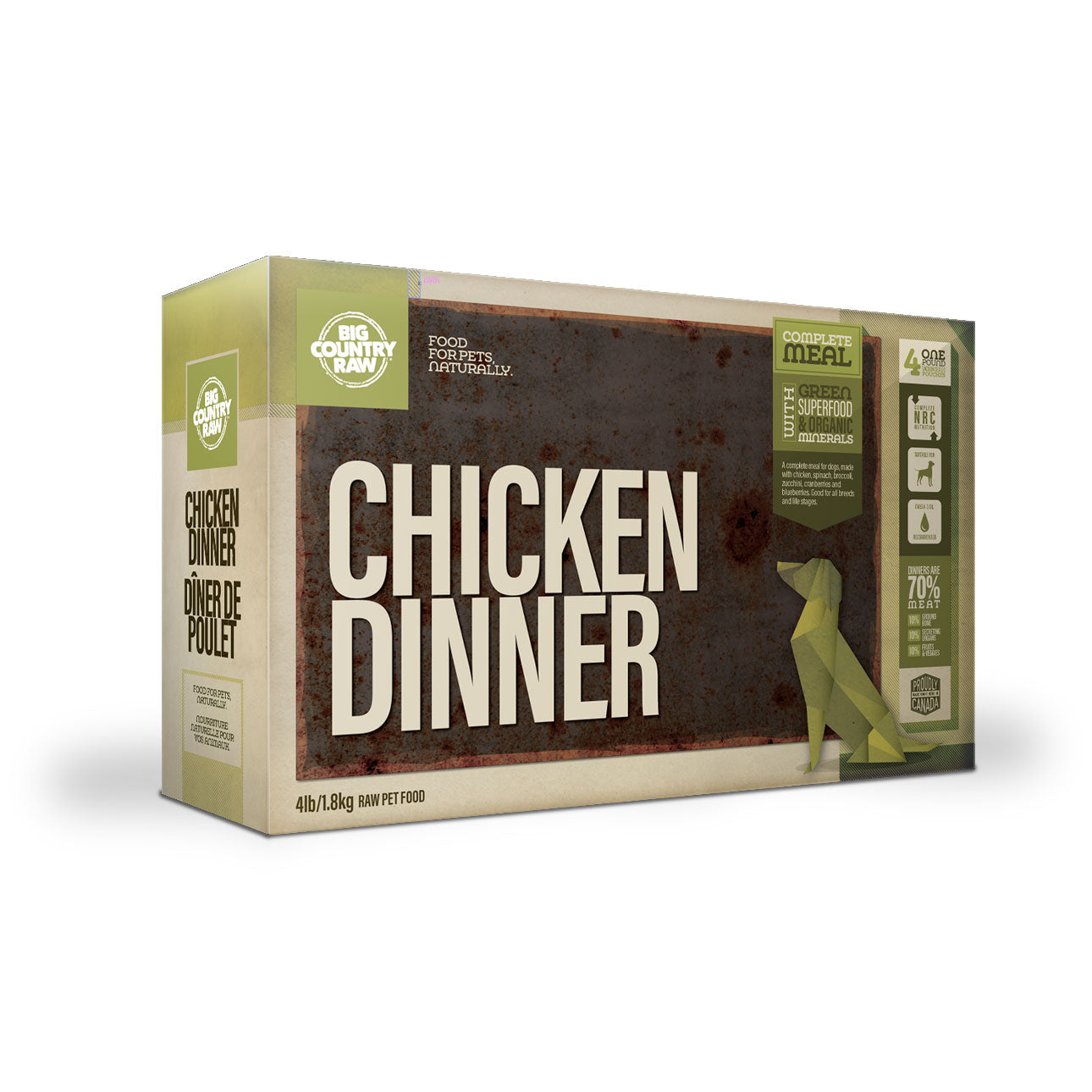 Big Country Raw - Grab N Go 'Dinner' 12 | Raw Dog Food Toronto