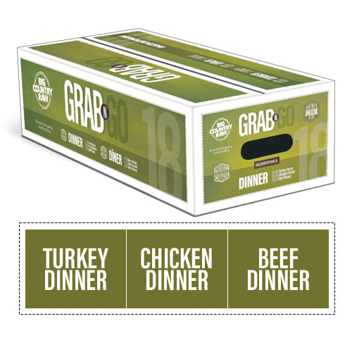 Big Country Raw - Grab N Go 'Dinner' 18 | Raw Dog Food Toronto