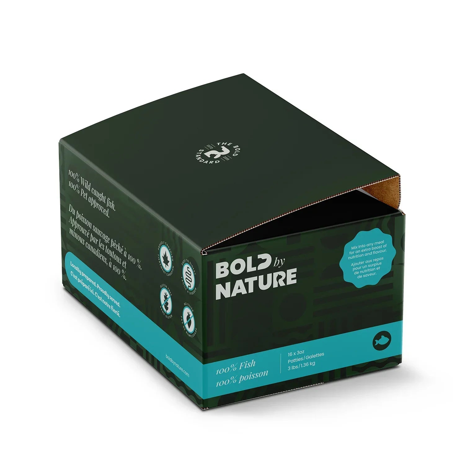 Bold by Nature | Raw Fish Toppers For Dogs & Cats | Dog Raw Food