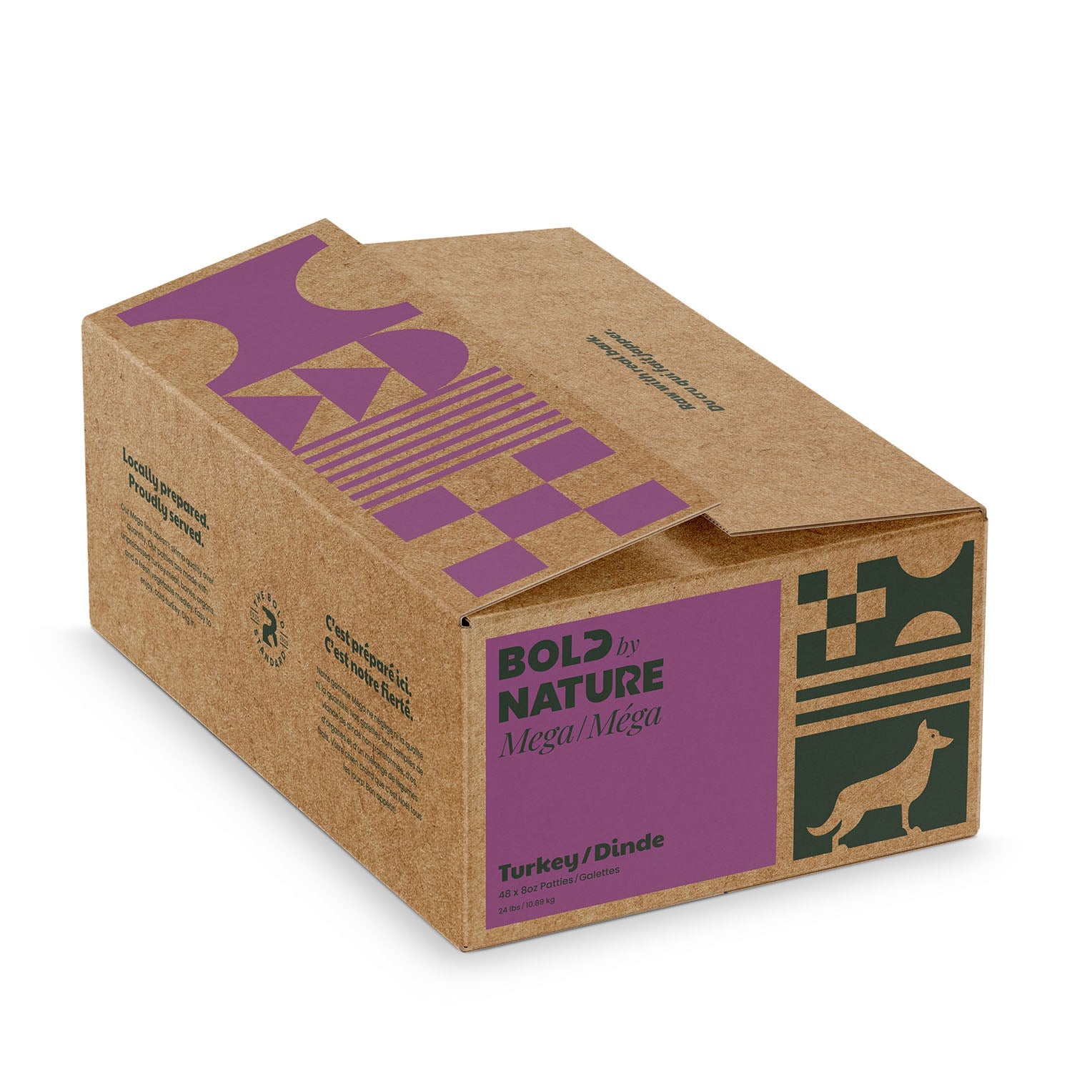 Bold by Nature (Mega Dog) - Mega Turkey - Frozen Dog Food