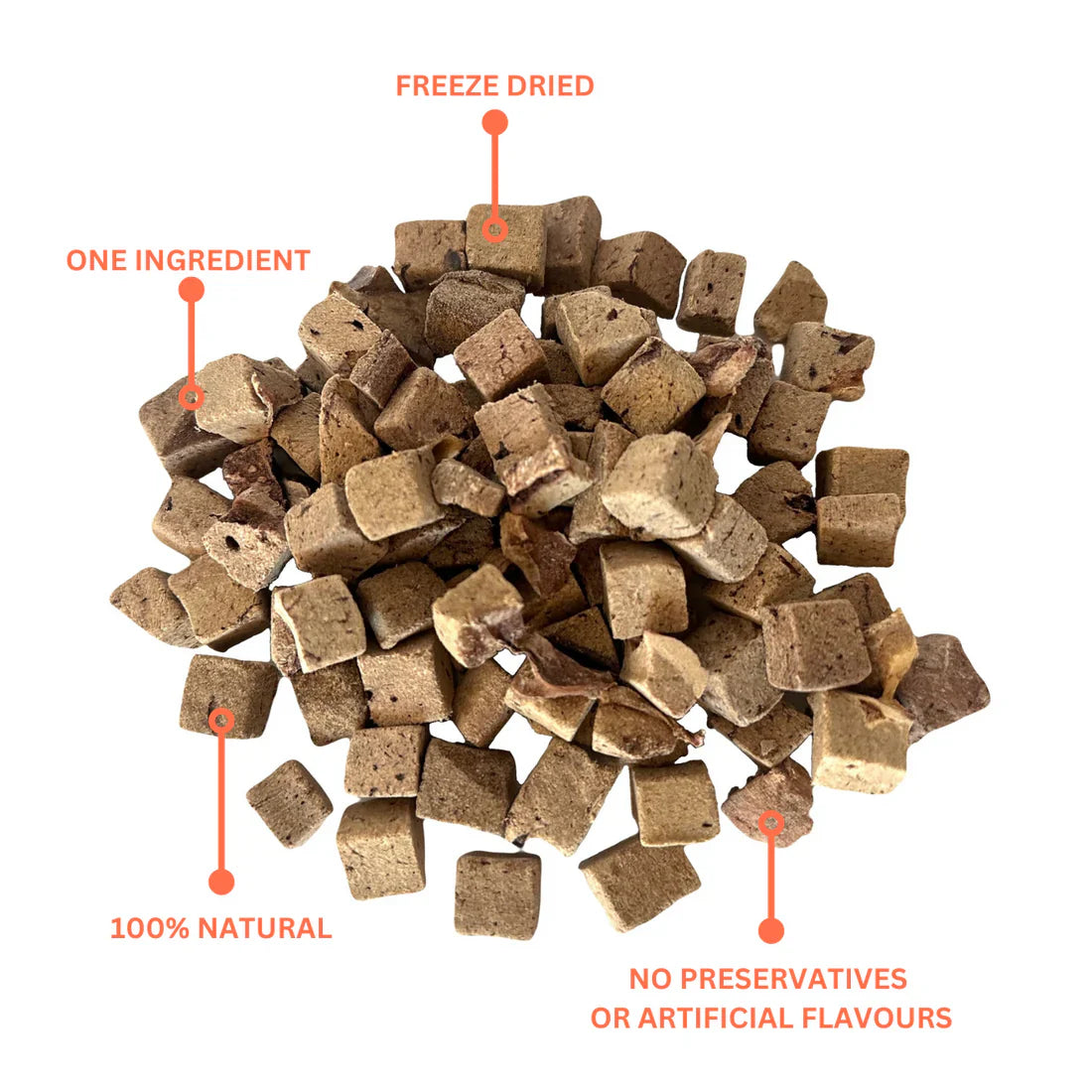 Chewy Crave - Beef Liver Cubes (Dog Treats)