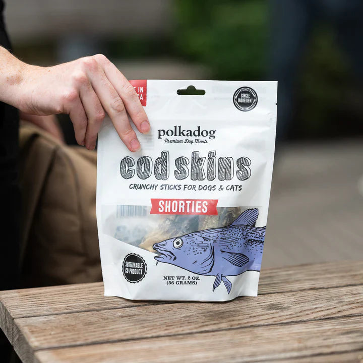 polkadog - Cod Skin Shorties (Dog Treats)