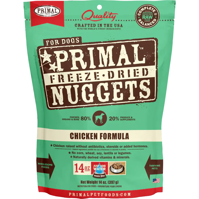 Primal - Nuggets - Freeze Dried Nuggets - Chicken Formula (Dog Food)