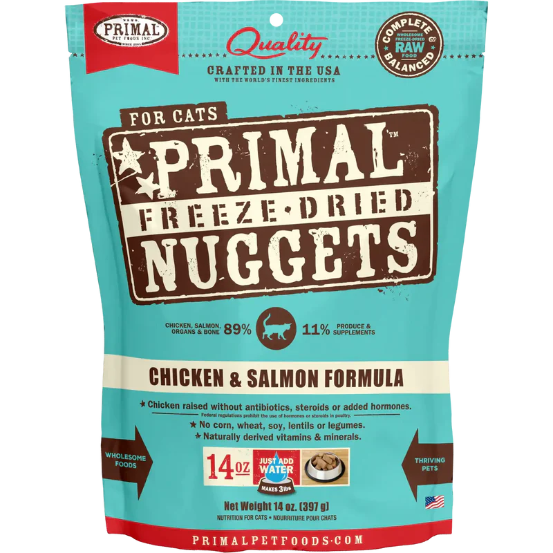 Primal - Nuggets - Freeze Dried Nuggets - Chicken & Salmon Formula (Cat Food)