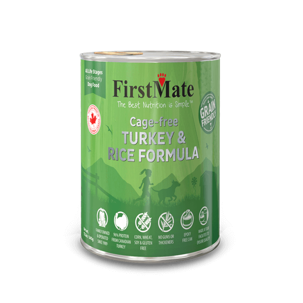 FirstMate - Grain Friendly - Cage-free Turkey & Rice - ARMOR THE POOCH