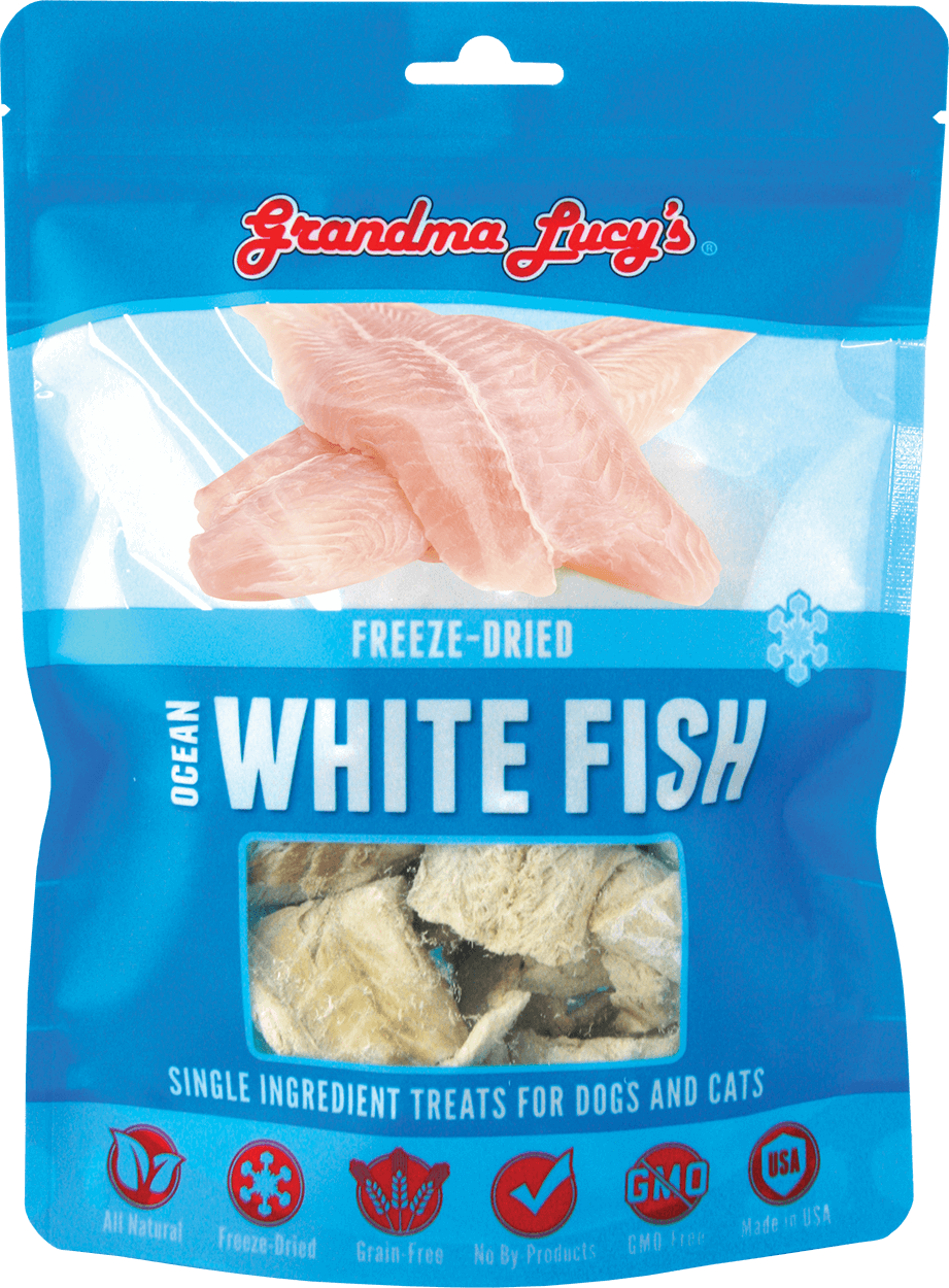 Grandma Lucy's Freeze-Dried Singles Ocean White Fish Dog & Cat Treats