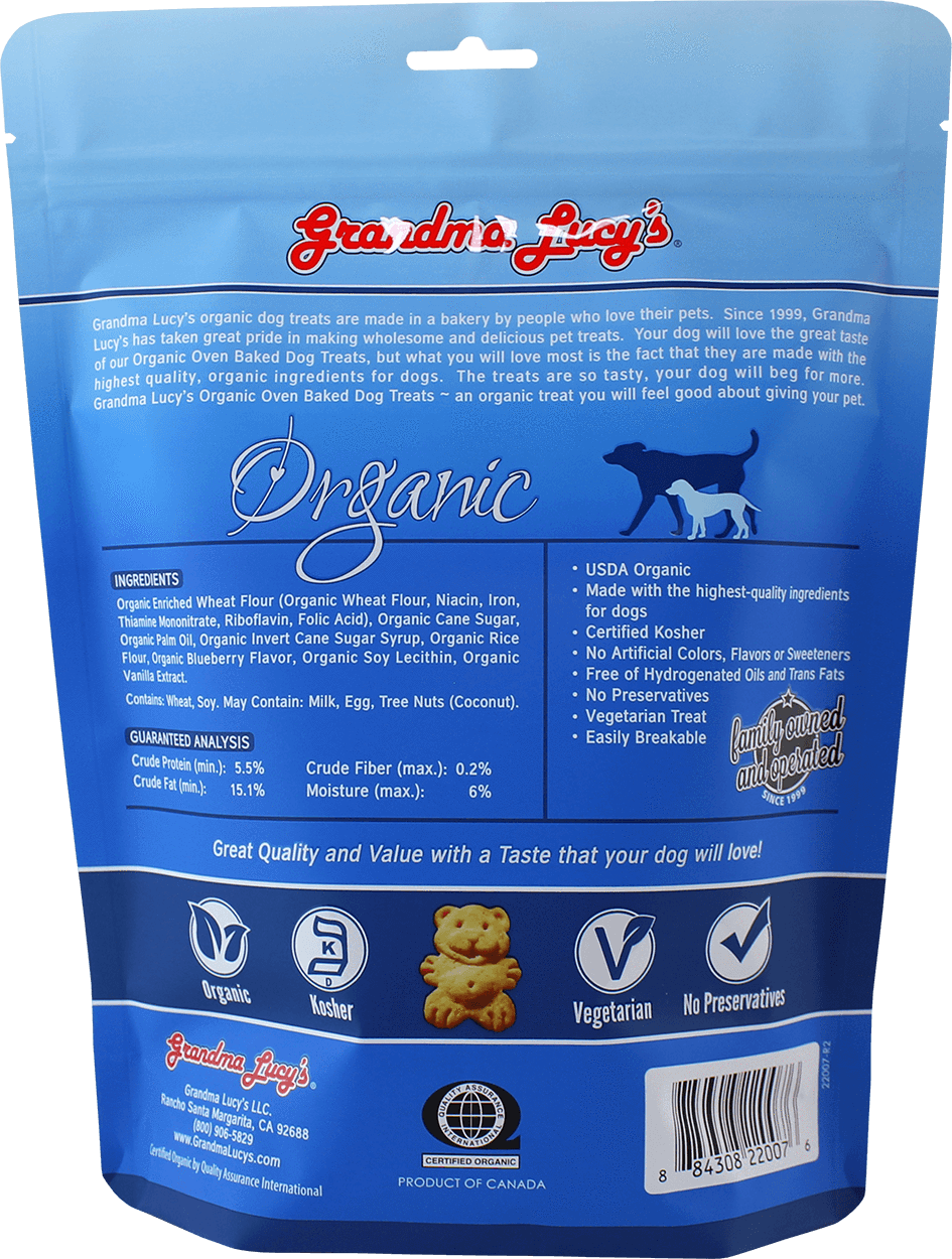 Grandma Lucy's Organic Blueberry Oven Baked Dog Treats