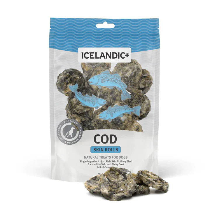 Icelandic+ | Cod Skin Rolls Dog Treats Near Me Toronto | ARMOR THE POOCH