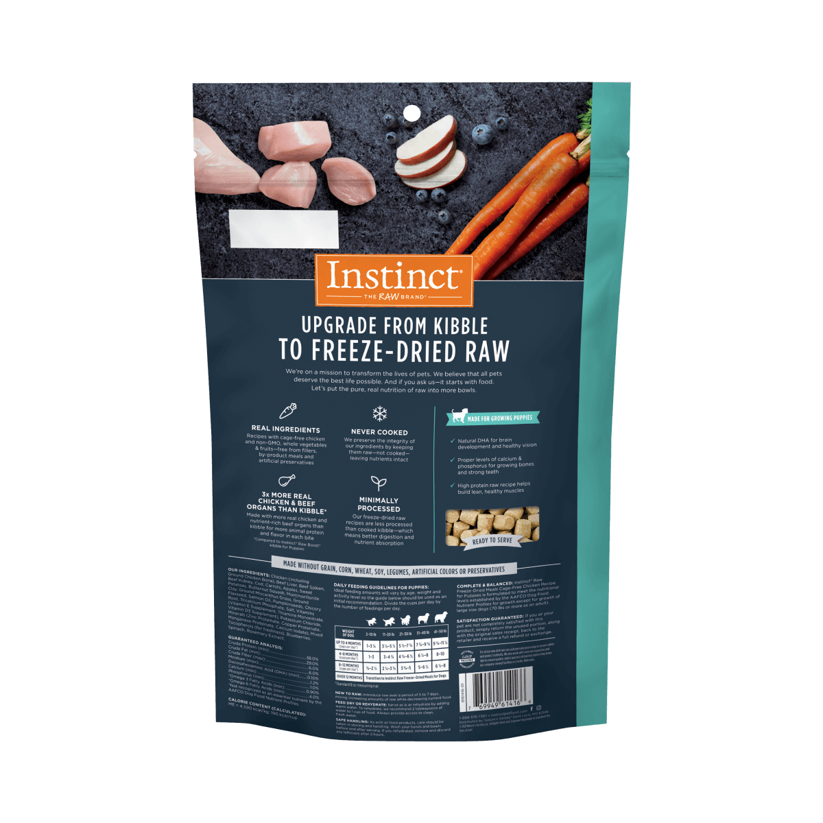 Instinct - Raw Freeze-Dried Meals Cage-Free Chicken Recipe (For Puppies)
