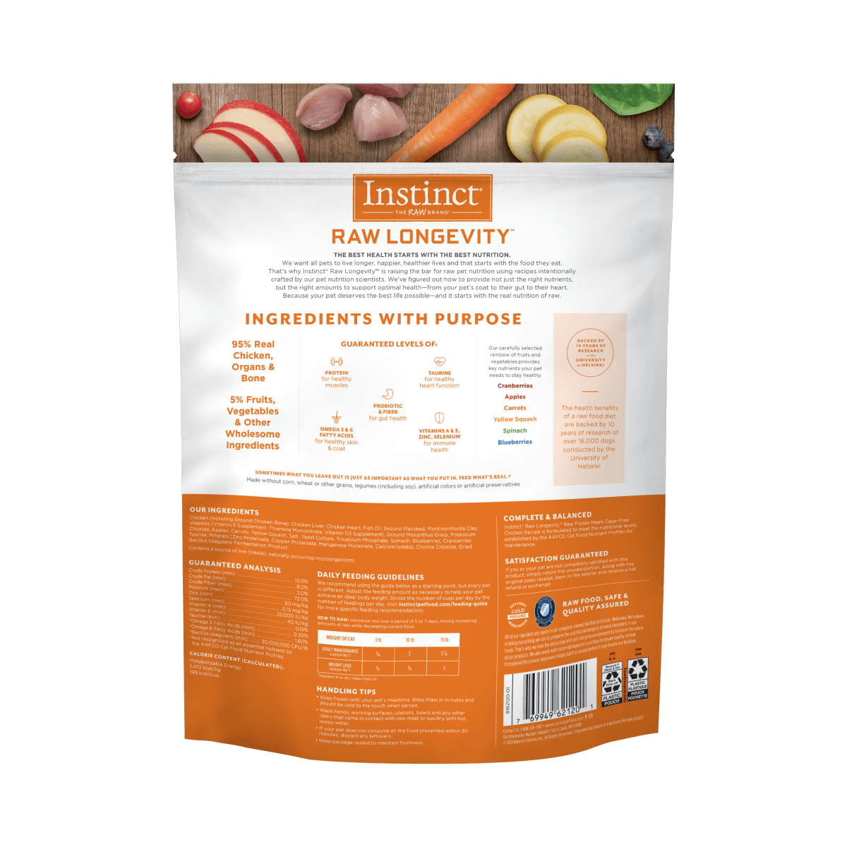 Instinct - Raw Longevity Frozen Bites Cage-Free Chicken Recipe
