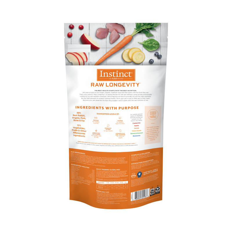 Instinct - Raw Longevity Frozen Patties Farm-Raised Rabbit Recipe - Frozen Product