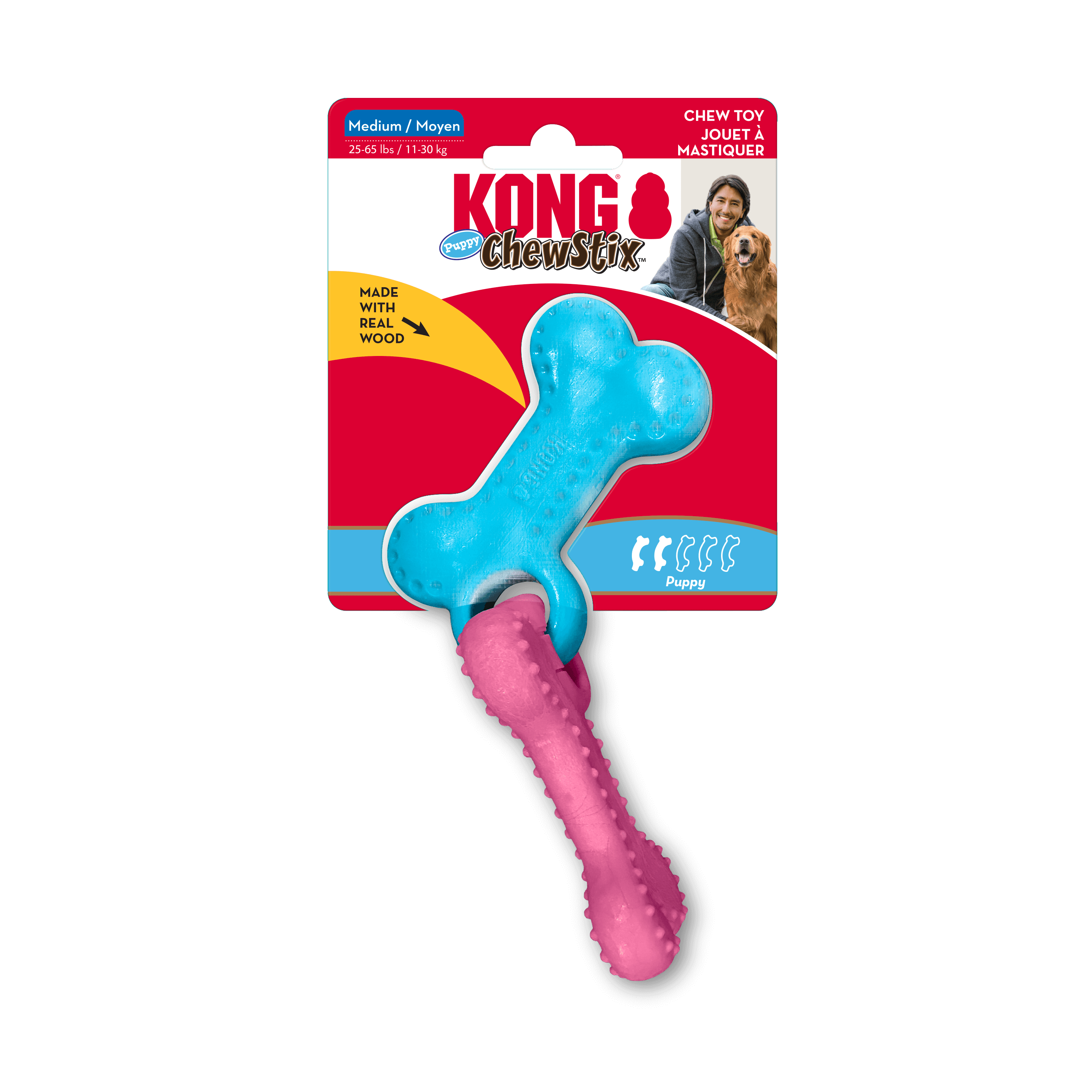 KONG | Chewstix Link Bone | Puppy Chew Toy