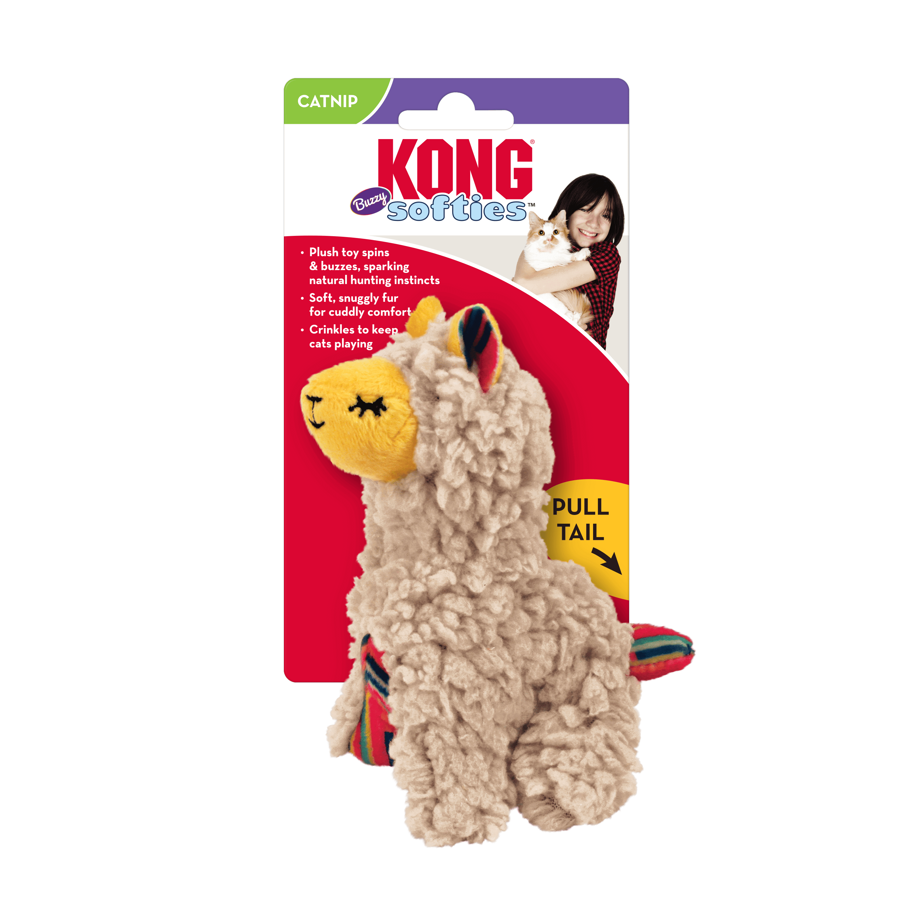 KONG - Softies Buzzy Llama (For Cats)