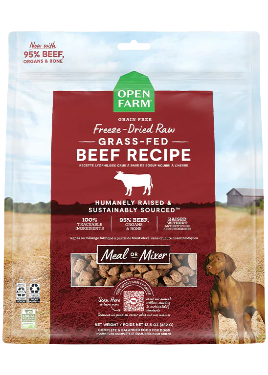 Open Farm - Grass Fed Beef Freeze Dried Raw Dog Food