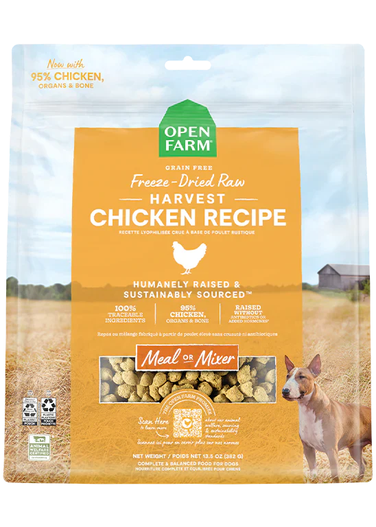 Open Farm - Harvest Chicken Freeze Dried Raw Dog Food