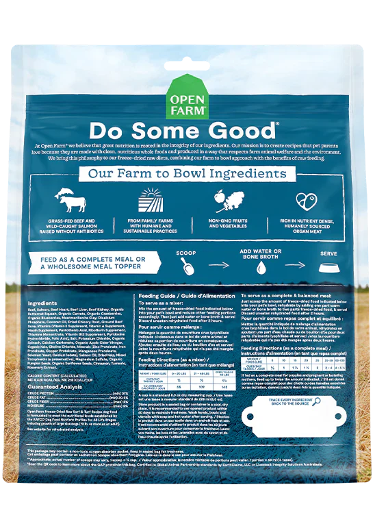 Open Farm - Surf & Turf Freeze Dried Raw Dog Food