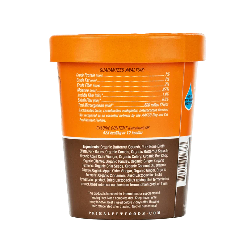 Primal - Awesome Squash Fresh Topper - Frozen Product (Dog/Cat)