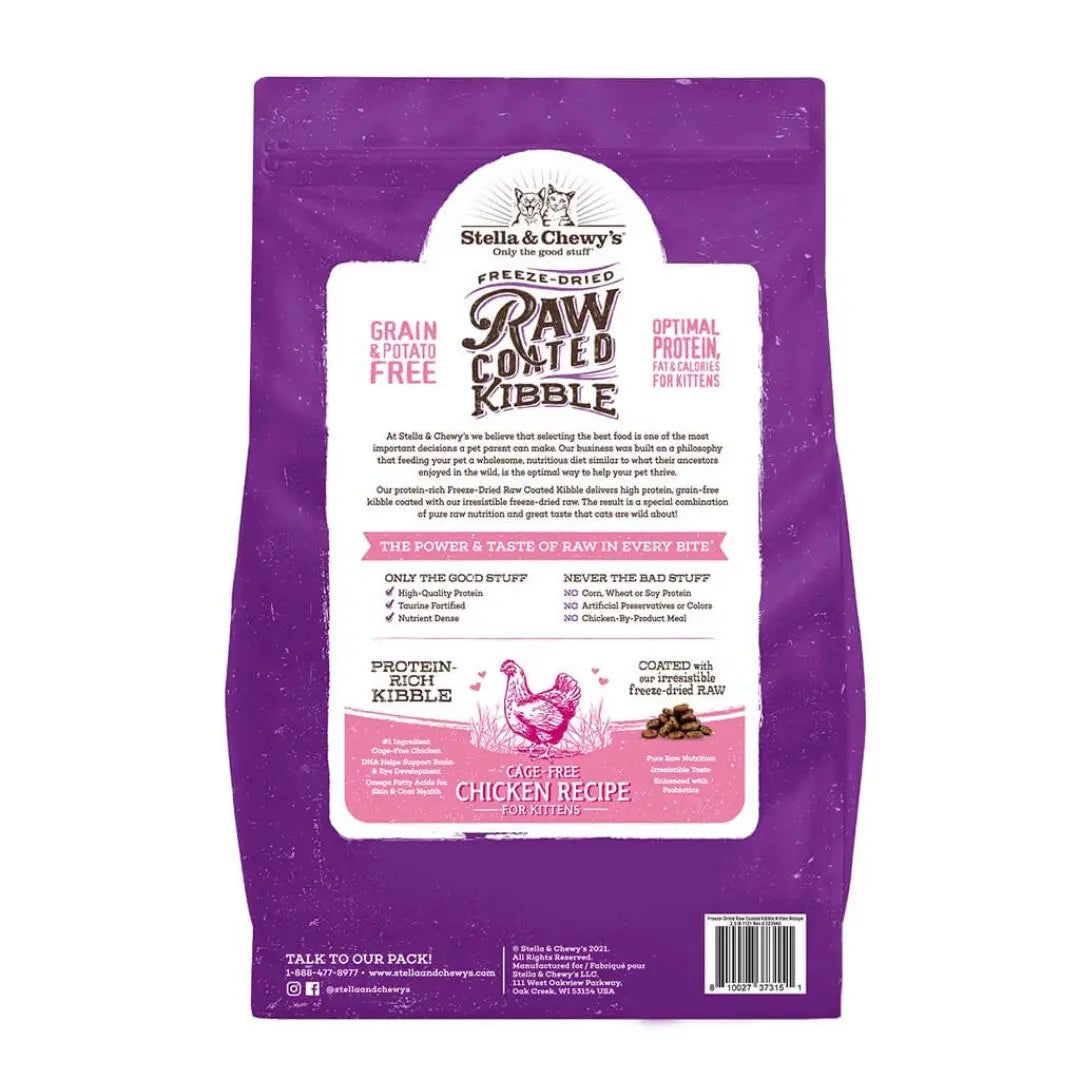 Raw Coated Kibble Kitten Cage-Free Chicken Recipe for Kittens