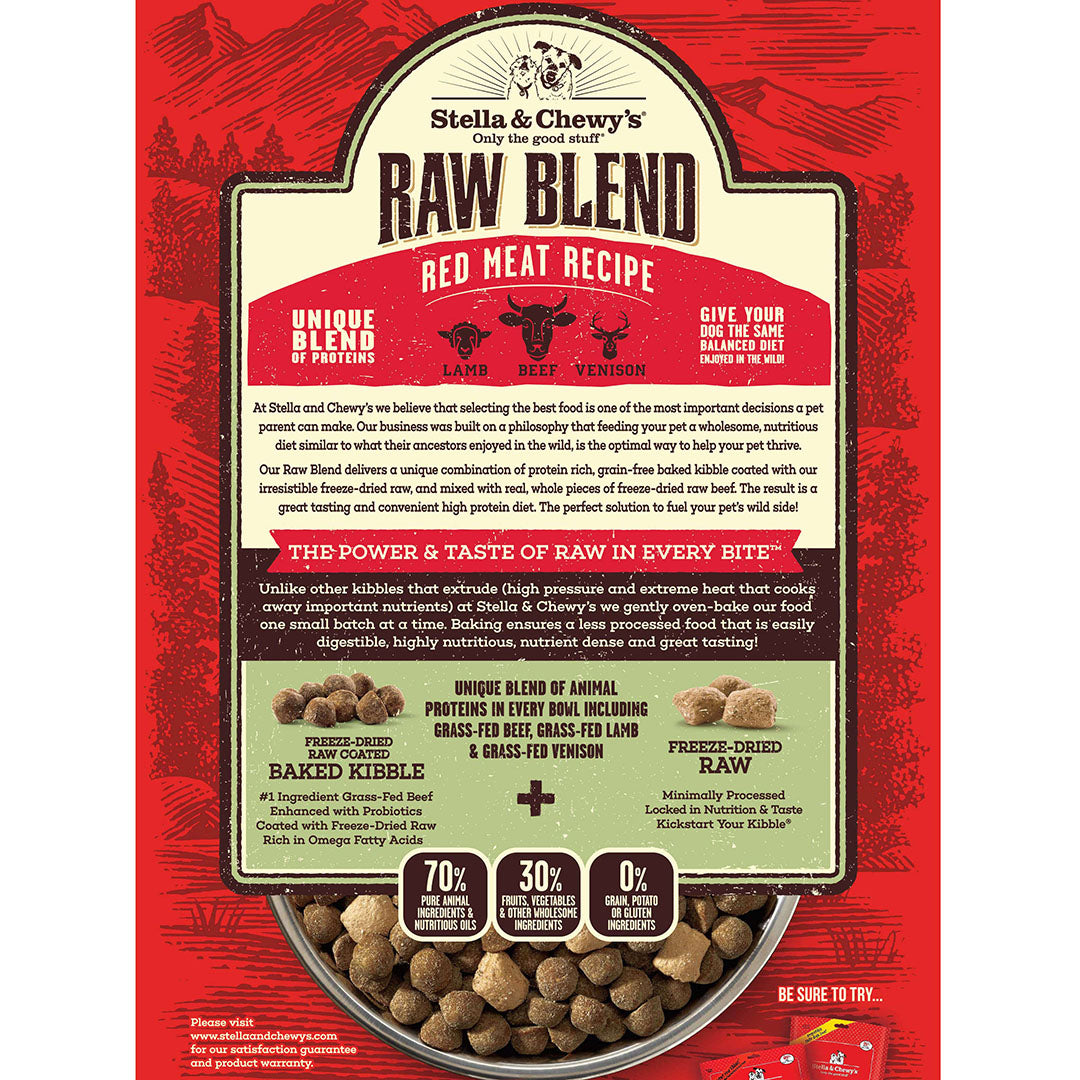 Stella & Chewy's - Red Meat Raw Blend Grain Free Kibble (For Dogs) - ARMOR THE POOCH