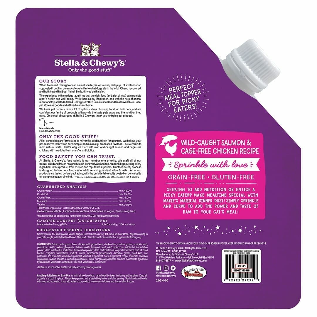 Stella & Chewy's - Marie’s Magical Dinner Dust Salmon & Chicken (Cat Food)