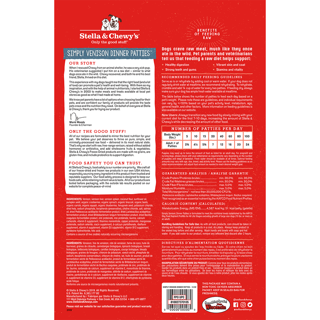 Stella & Chewy's | Dried Raw Dog Food | ARMOR THE POOCH