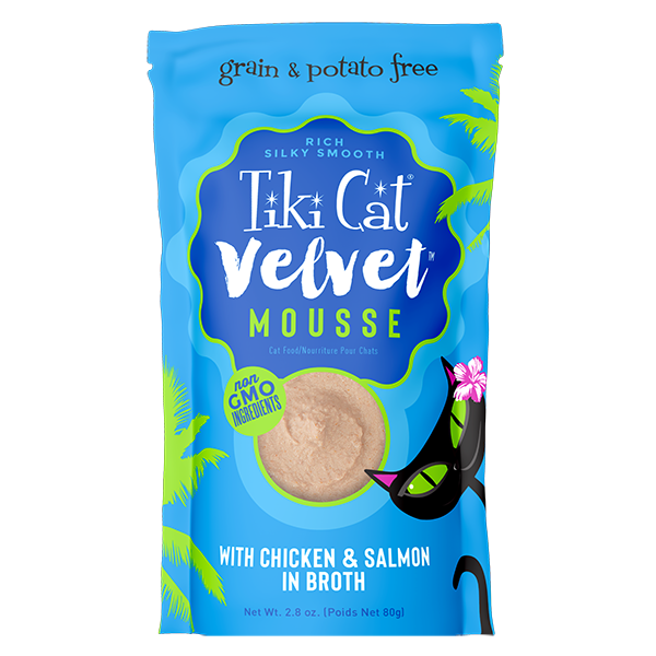 Tiki Cat - Velvet Mousse - Chicken & Salmon Recipe (For Cats)