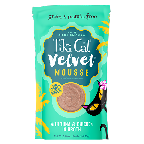 Tiki Cat - Velvet Mousse - Tuna & Chicken Recipe (For Cats)