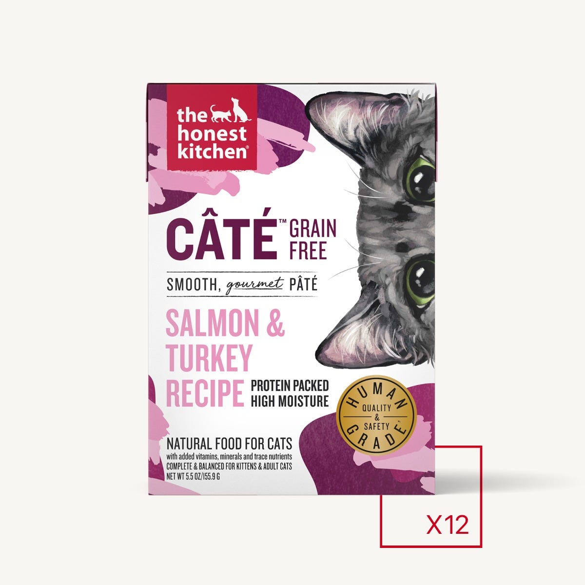 The Honest Kitchen | Grain Free Salmon & Turkey Pate | Wet Cat Food | ARMOR THE POOCH
