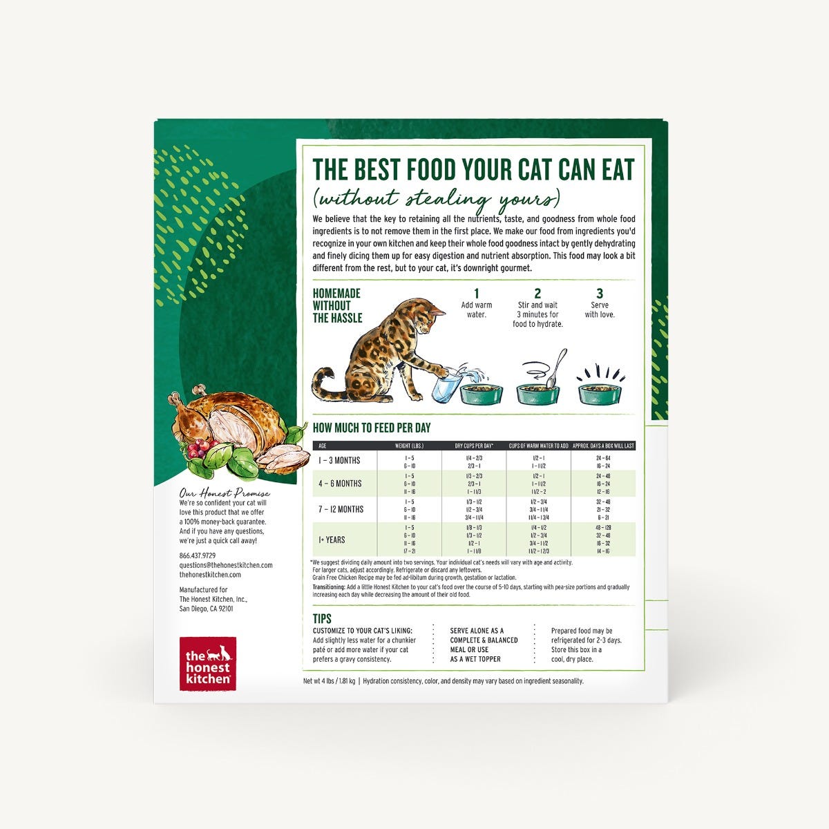 The Honest Kitchen | Dehydrated Grain Free Chicken | Cat Food Toronto