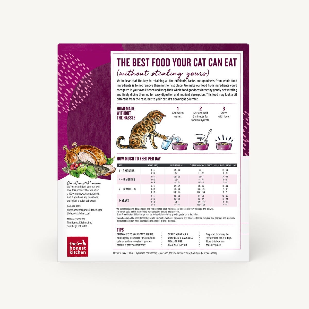 The Honest Kitchen | Grain Free Chicken & Fish Dehydrated Cat Food | ARMOR THE POOCH