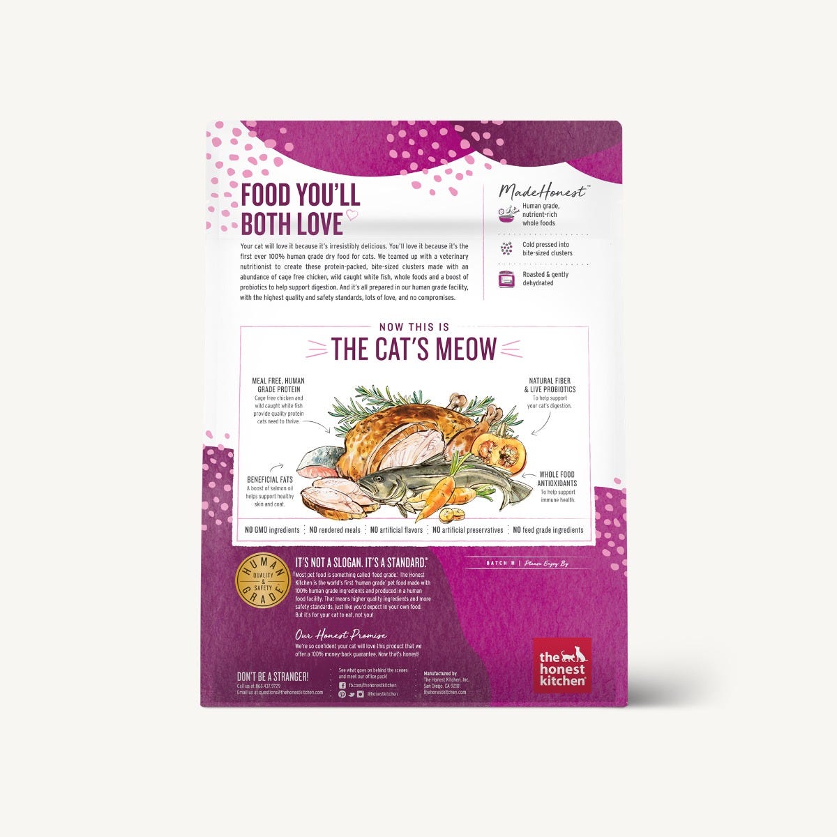 The Honest Kitchen | Grain Free Chicken & Whitefish Clusters | Online Pet Store Toronto | Armor The Pooch