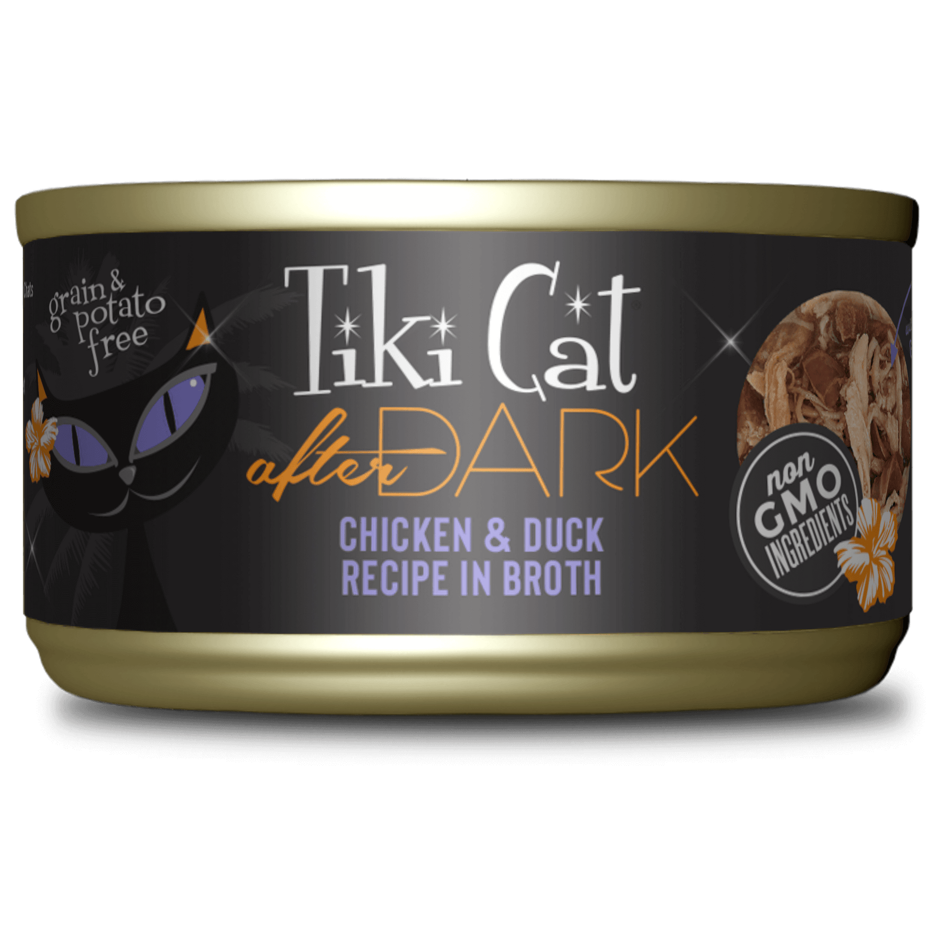 Tiki Cat - After Dark - Chicken & Duck Recipe in Broth for Cats