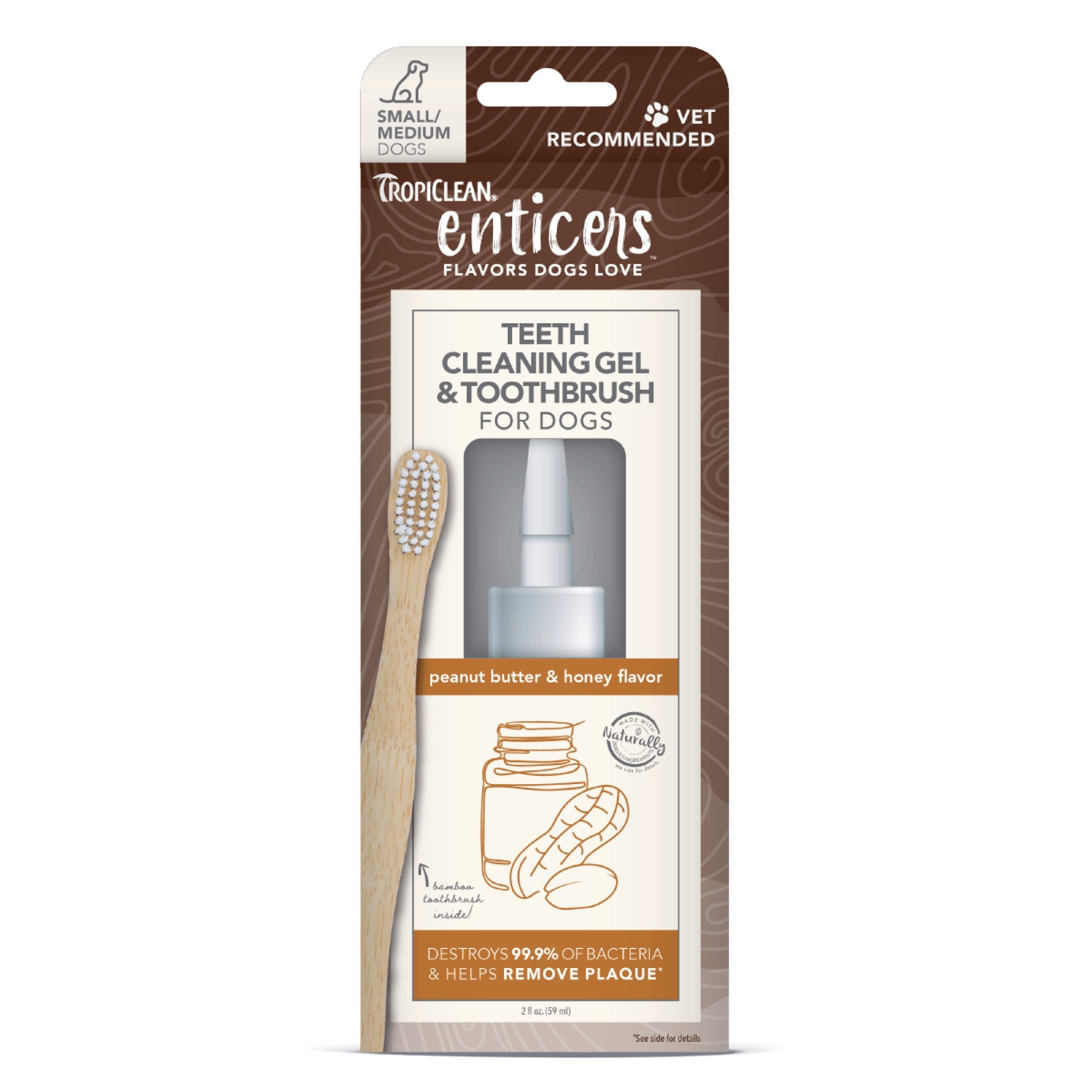 TropiClean - enticers | Cleaning Gel & ToothBrush (For Dogs)
