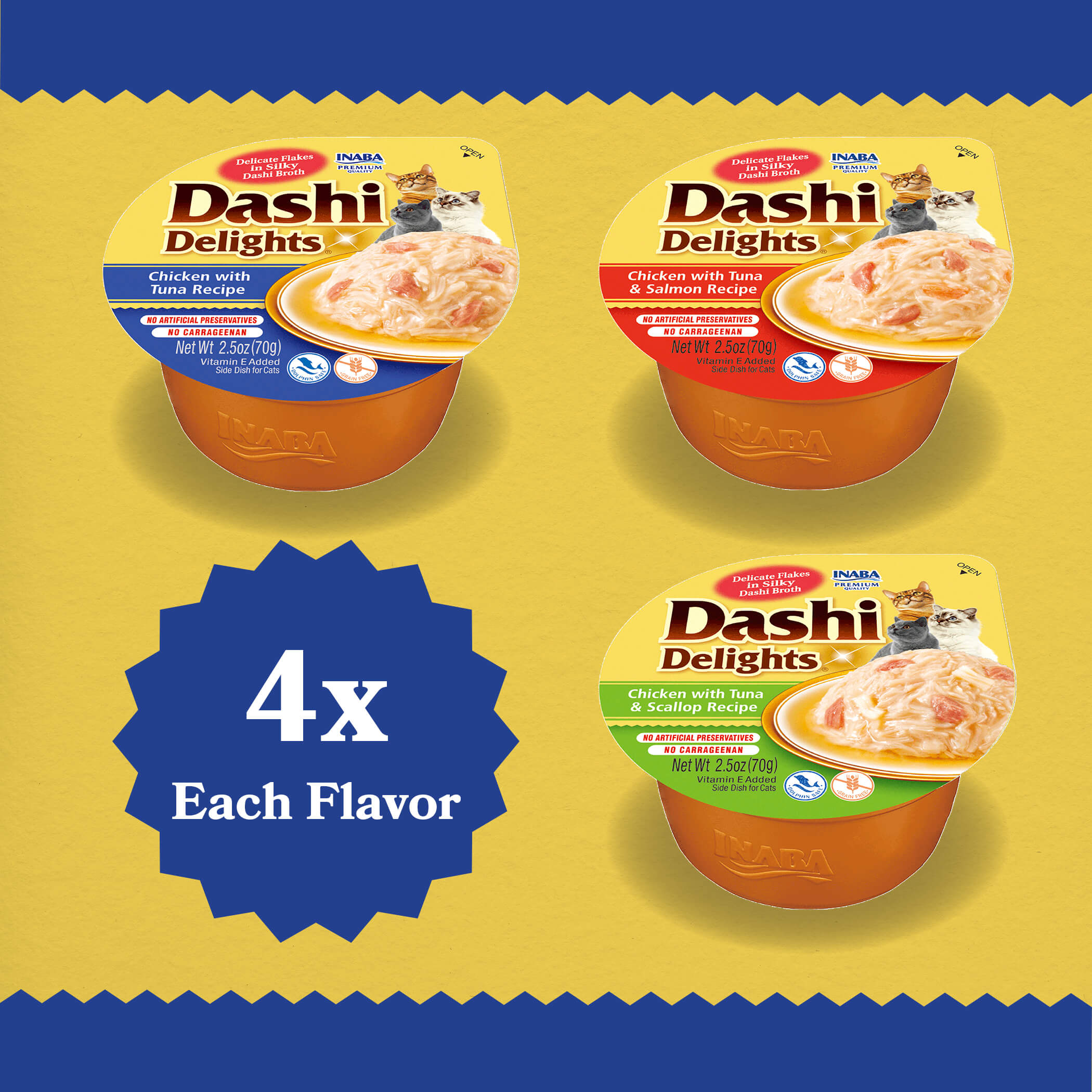 Inaba - Dashi Delights - Tuna Variety Pack (For Cats)