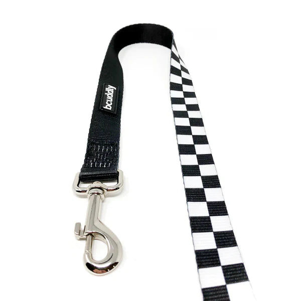 bcuddly - Black Checker - Dog Leash