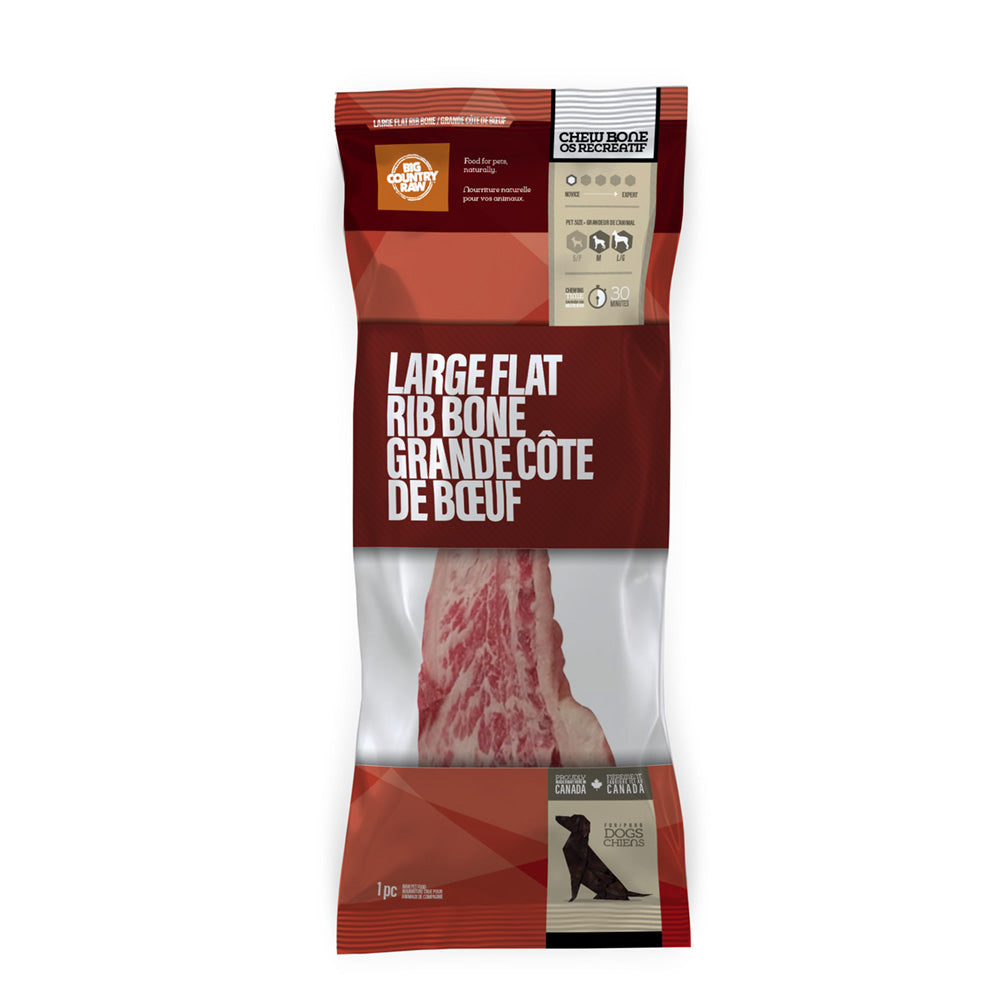 Big Country Raw - Flat Rib Bone (1 Piece) - Frozen Product